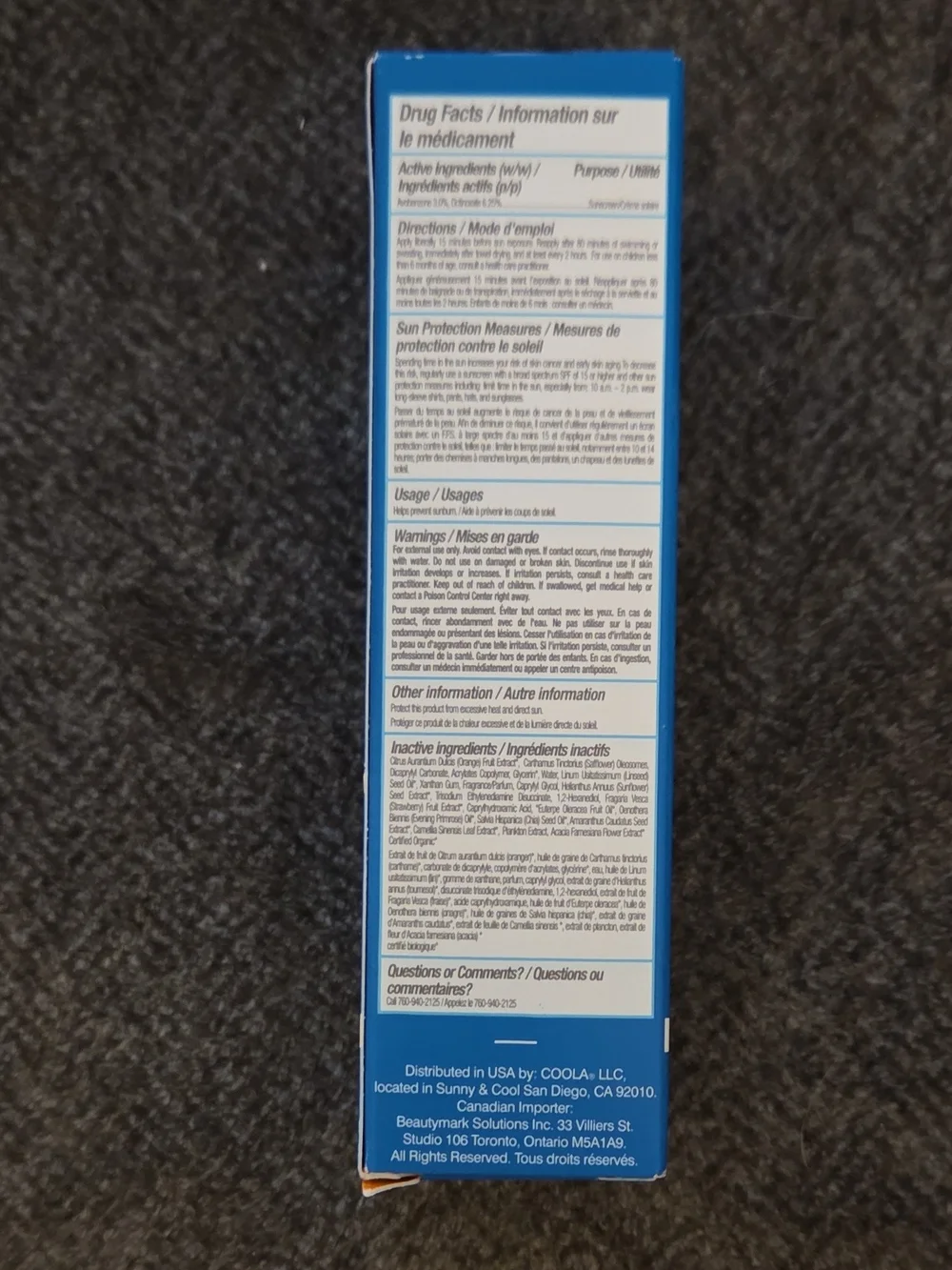 COOLA Classic Face Sport Sunscreen SPF 50 - Blue